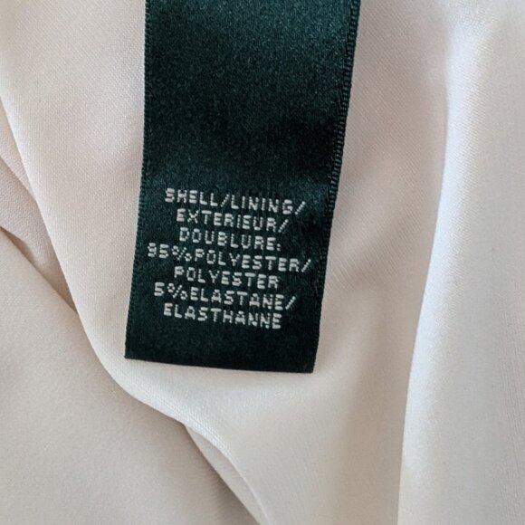 RALPH LAUREN Black Dress With White Flowers Cropped Sleeves Women's Size 8 - Picture 8 of 8